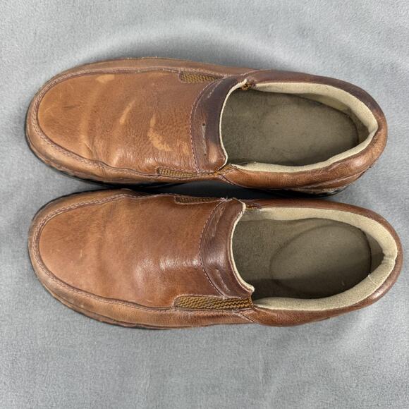 Dr Martens Orson Mens 9 Brown Leather Slip On Comfort Casual Shoes